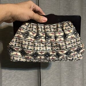 Big Buddha Patterned Clutch